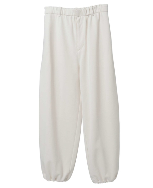 ソフト裏毛スウェットスラックスパンツ 詳細画像 アイボリー 8