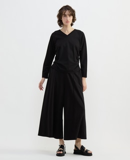 テンセルコットンスウェットフレアパンツ