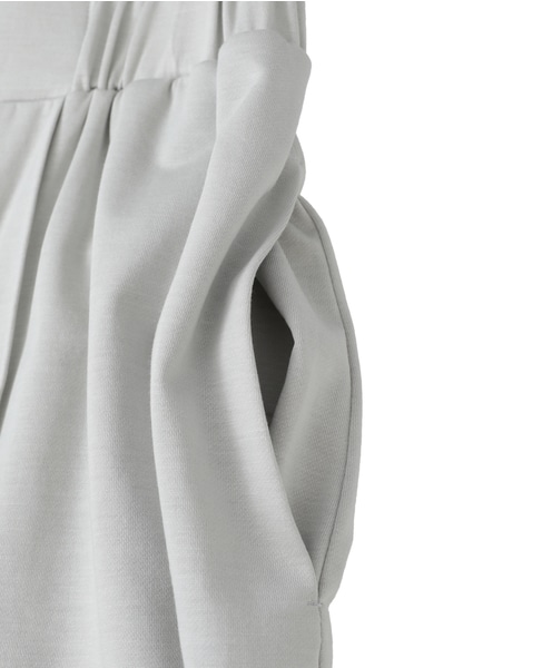 テンセルコットンスウェットフレアパンツ 詳細画像 ライトグレー 4