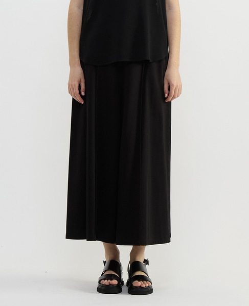 テンセルコットンスウェットフレアパンツ 詳細画像 ブラック 2