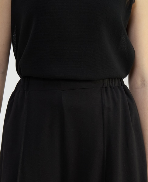 テンセルコットンスウェットフレアパンツ 詳細画像 ブラック 5