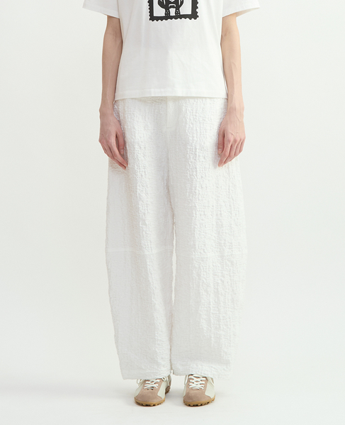 ラッセルジャカードカーブパンツ 詳細画像 ホワイト 2