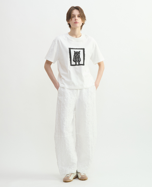 ラッセルジャカードカーブパンツ 詳細画像 ホワイト 5