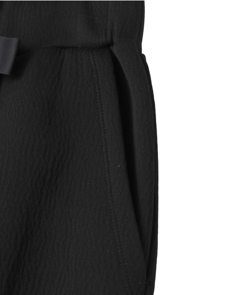 コットンナイロンダブルスウェットパンツ 詳細画像 ブラック 4