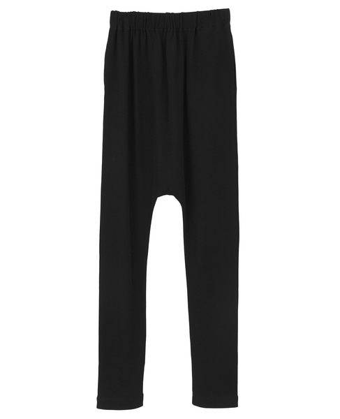 強撚スムースサルエルパンツ 詳細画像 ブラック 1