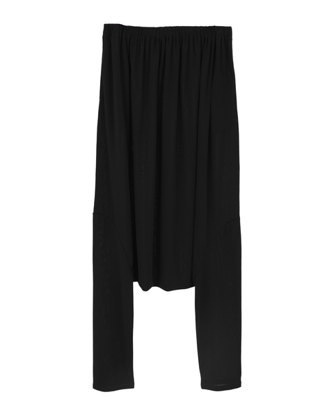 トリアセテートドライポンチレギンスパンツ 詳細画像 ブラック 1