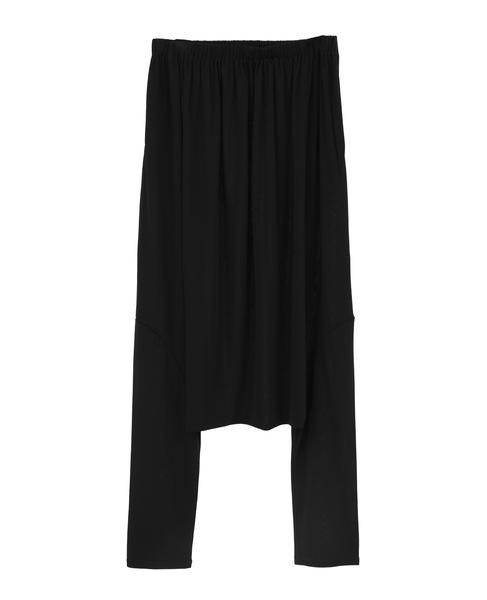 トリアセテートドライポンチレギンスパンツ 詳細画像 ブラック 2