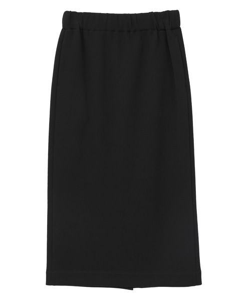 コットンナイロンダブルスウェットスカート 詳細画像 ブラック 1