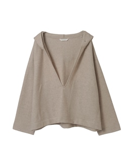 マットフィニッシュウールジャージフーディ