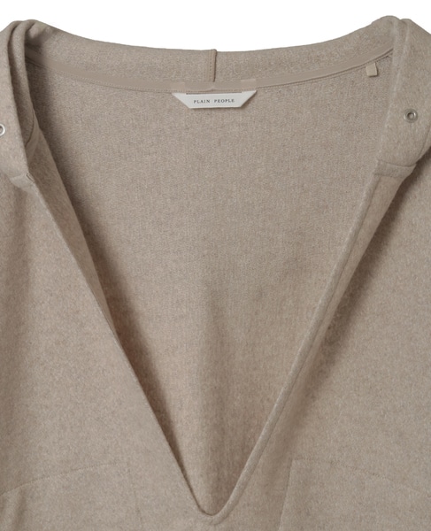 マットフィニッシュウールジャージフーディ 詳細画像 オフホワイト 3