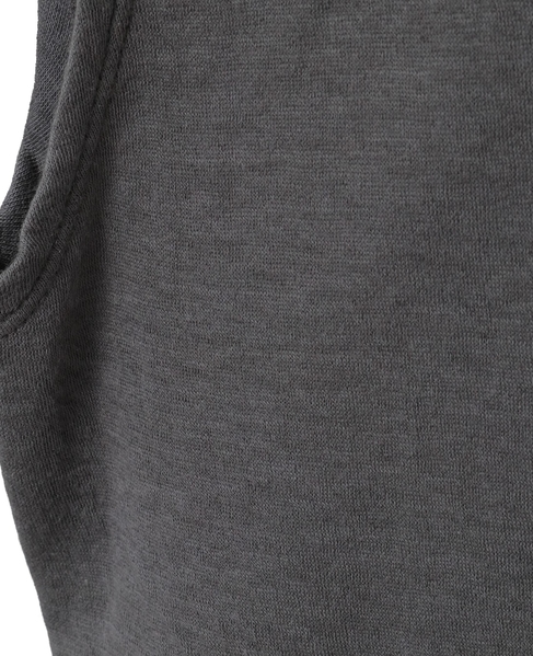 スーピマカシミヤダブルガーゼノースリーブトップス 詳細画像 グレー 6