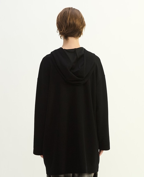 ウールミニワッフルハーフジップフーディ 詳細画像 ブラック 3