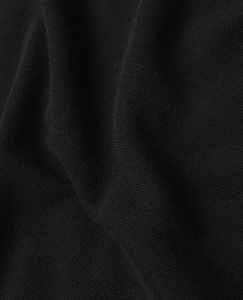 ウールミニワッフルハーフジップフーディ 詳細画像 ブラック 8