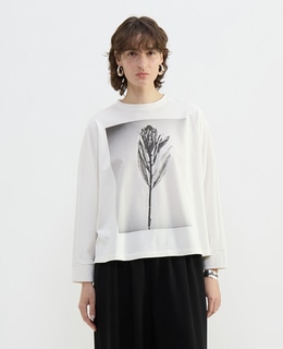 フォトプリントドルマンスリーブロングT-シャツ