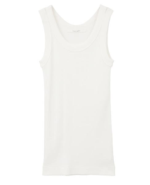 ギザコットンタンクトップ 詳細画像 ホワイト 1