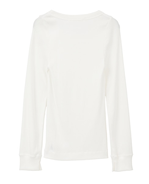 ギザコットンロングスリーブ Tシャツ 詳細画像 ホワイト 2