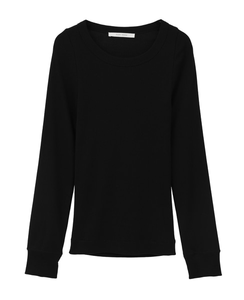 ギザコットンロングスリーブ Tシャツ 詳細画像 ブラック 1