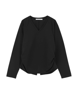 テンセルコットンスウェットウエストタックプルオーバー