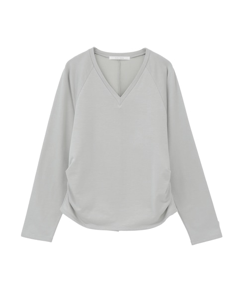 テンセルコットンスウェットウエストタックプルオーバー 詳細画像 ライトグレー 1