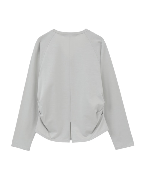 テンセルコットンスウェットウエストタックプルオーバー 詳細画像 ライトグレー 2