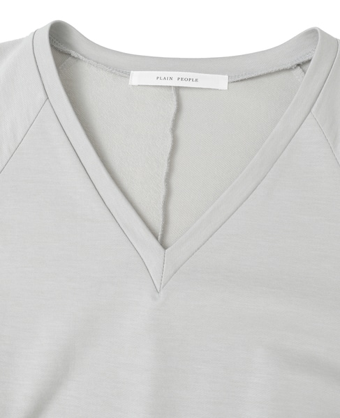 テンセルコットンスウェットウエストタックプルオーバー 詳細画像 ライトグレー 3