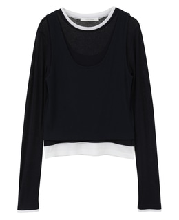 シア―ハイツイストフライスレイヤードトップス