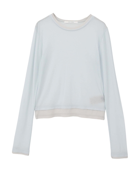 シア―ハイツイストフライスレイヤードトップス 詳細画像 サックス 11