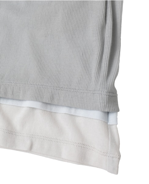 シア―ハイツイストフライスレイヤードトップス 詳細画像 サックス 6