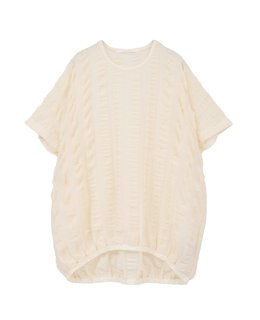 ストライプカットJQバルーンブラウス