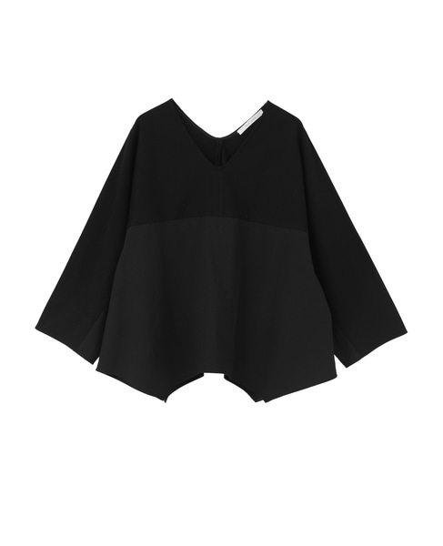 オーガニックヘビージャージー切り替えドルマンプルオーバー 詳細画像 ブラック&times;ブラック 1