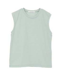 ムラ糸アーサー天竺/SUVINノースリーブTシャツ