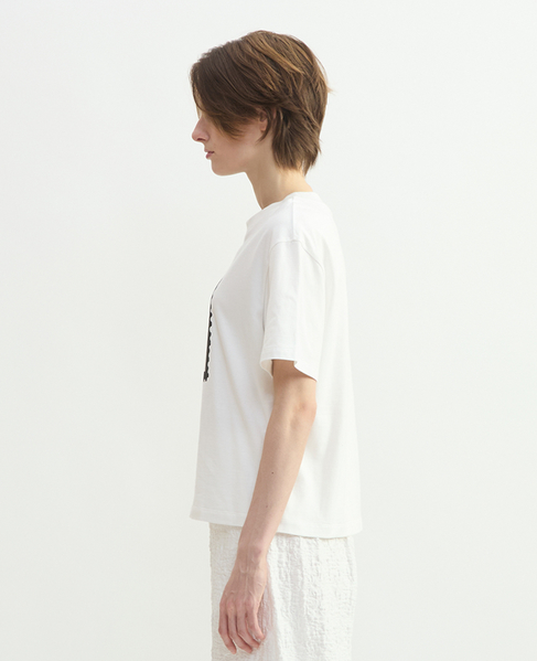 キャットスタンププリントTシャツ 詳細画像 ホワイト 2