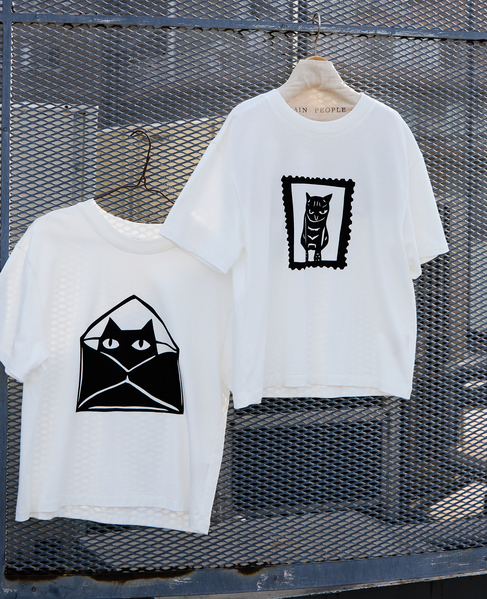 キャットプリントTシャツ 詳細画像 ホワイトA 6