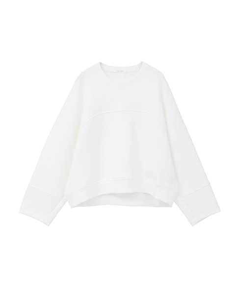 コットンナイロンダブルスウェットプルオーバー 詳細画像 ホワイト 1
