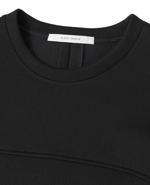 コットンナイロンダブルスウェットプルオーバー 詳細画像 ブラック 3