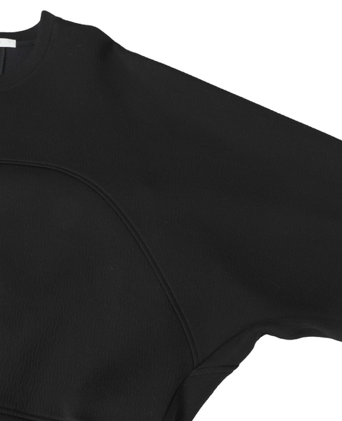 コットンナイロンダブルスウェットプルオーバー 詳細画像 ブラック 4