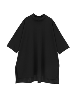 トリアセテートドライポンチモックネックトップス