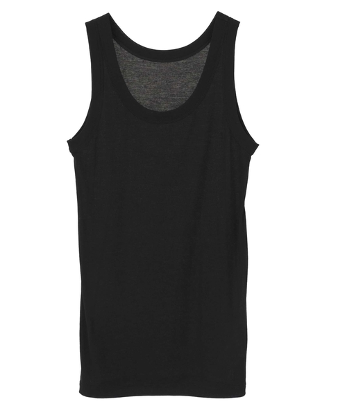 ハイツイストフライスタンクトップレイヤードTシャツ 詳細画像 ホワイト&times;ブラック 3