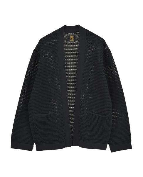 【BATONER/バトナー】サマーニット/BUTTONLESS CARDIGAN 詳細画像 ネイビー 1