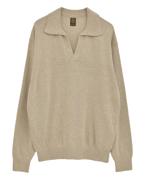 【BATONER/バトナー】サマーニット/REVIVAL SILK SKIPPER 詳細画像 ベージュ 1