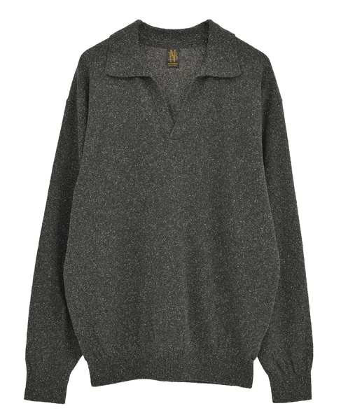 【BATONER/バトナー】サマーニット/REVIVAL SILK SKIPPER 詳細画像 チャコールグレー 1