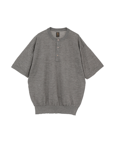 【BATONER/バトナー】チョマヘンリーネック/SHORT SLEEVE 詳細画像 ベージュ 1