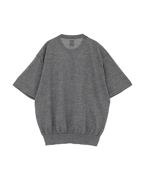 【BATONER/バトナー】チョマヘンリーネック/SHORT SLEEVE 詳細画像 グレー 2