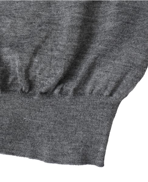 【BATONER/バトナー】チョマヘンリーネック/SHORT SLEEVE 詳細画像 グレー 5