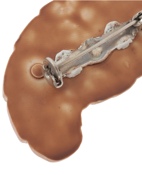 【CONFETTY/コンフェッティ】Croissant Vintage Brooch 詳細画像 ブラウン 4