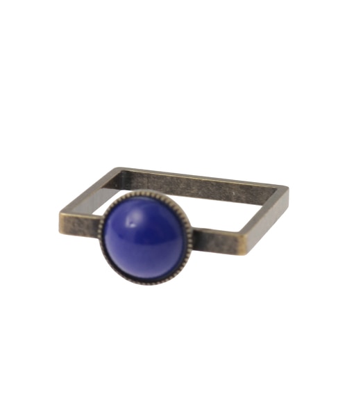 【IMUKA TIMUKAT 】Square Ring (15号)  詳細画像 ネイビー 1
