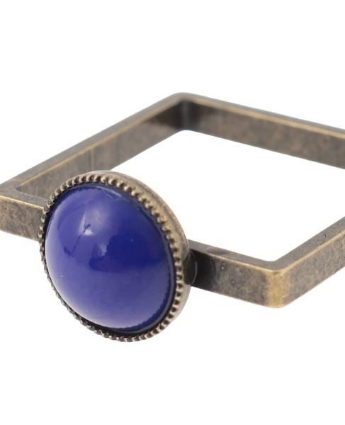 【IMUKA TIMUKAT 】Square Ring (15号)  詳細画像 ネイビー 4