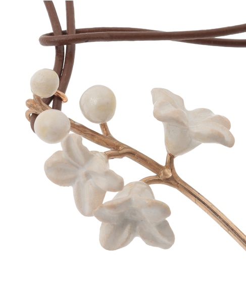 【RENARD BIJOUX/ルナール ビジュー】ネックレス/FLOWER CHOKER NECKLACE 詳細画像 ホワイト 3