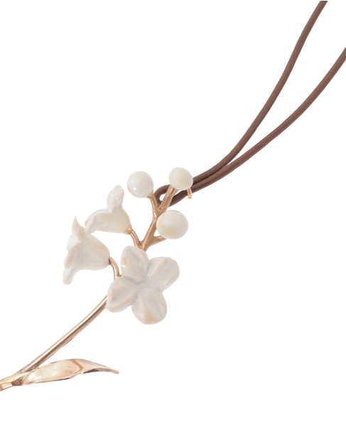 【RENARD BIJOUX/ルナール ビジュー】ネックレス/FLOWER CHOKER NECKLACE 詳細画像 ホワイト 4