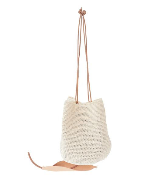 【UCA/ウカ】crocheted tulip Bag large 詳細画像 ホワイト 3